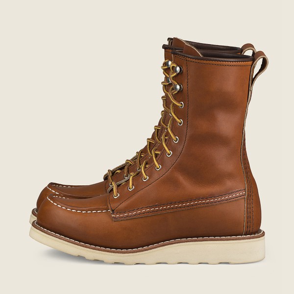 Red Wing Heritage Boots Womens Brown - 8-inch Moc - Tall Legacy Athletics - 8365109-JI